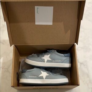 Old Soles Kids Sneakers in Light Blue and White